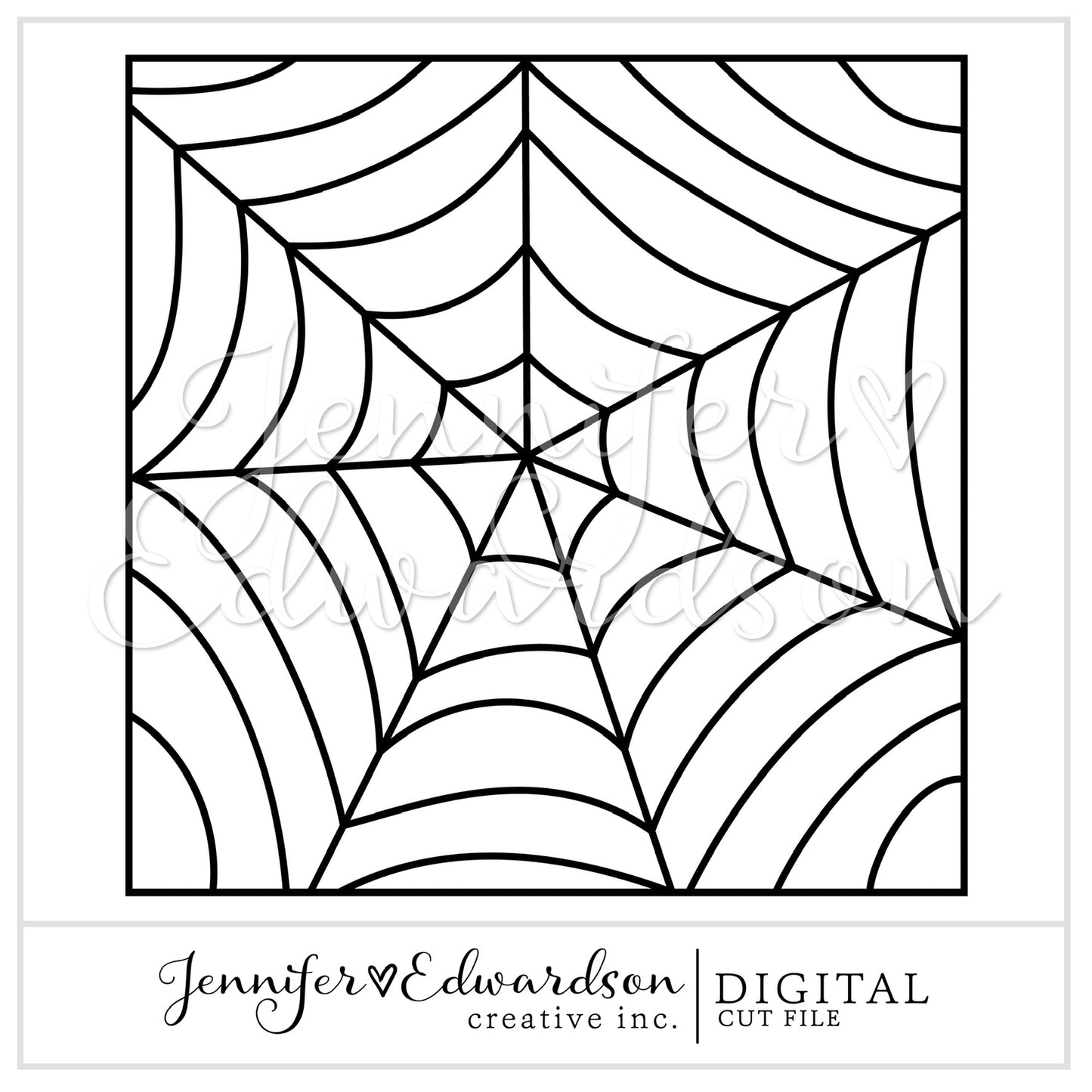 Spiderweb Background Cut File