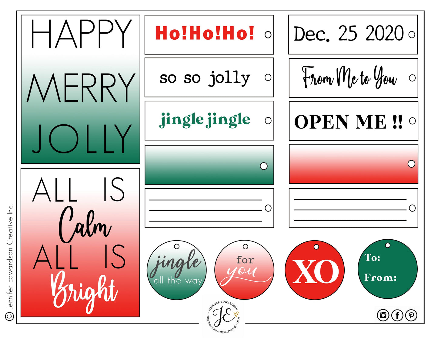 Holiday 'GIVING' Tags 2 - 2020