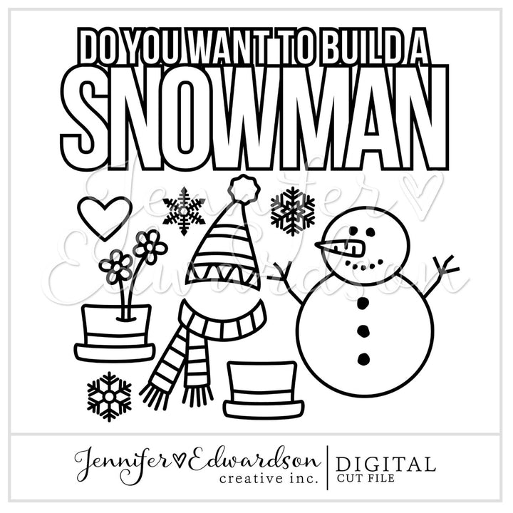 Build A Snowman Cut File Bundle