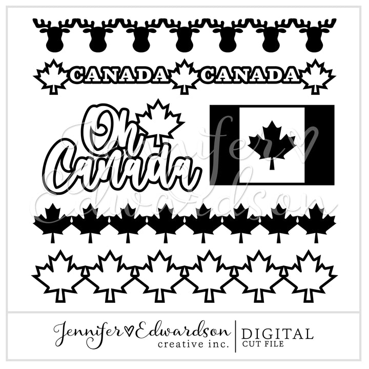 Canada Day Cut File Bundle