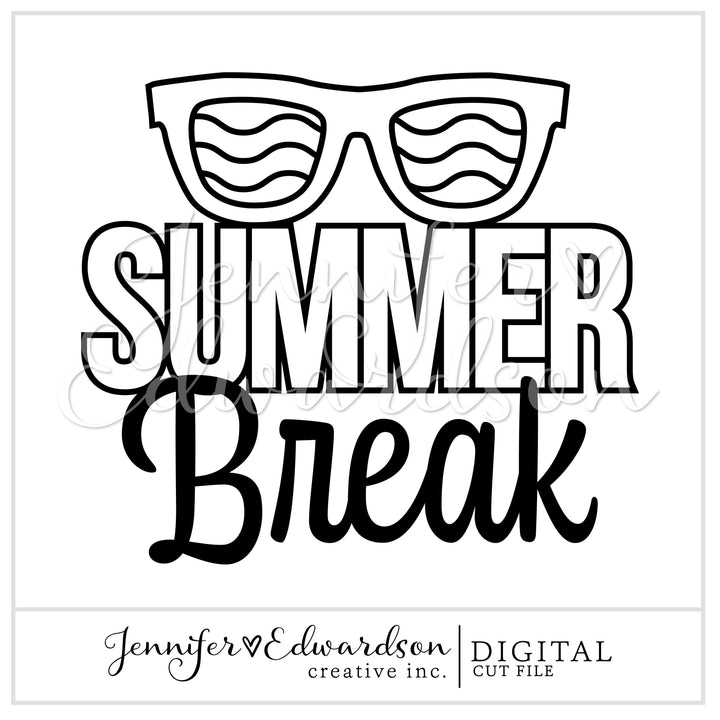Summer Break Cut File