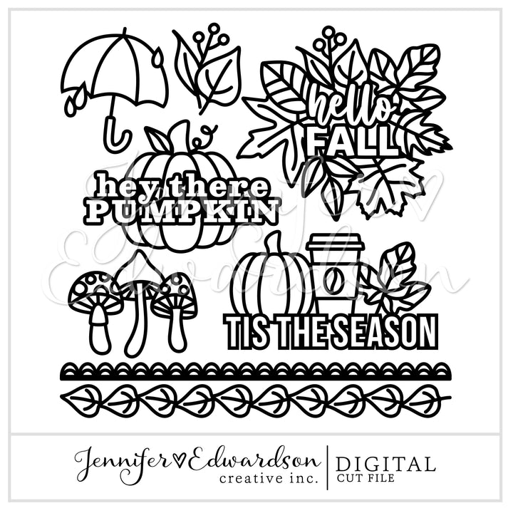 Hello Fall Cut File Bundle