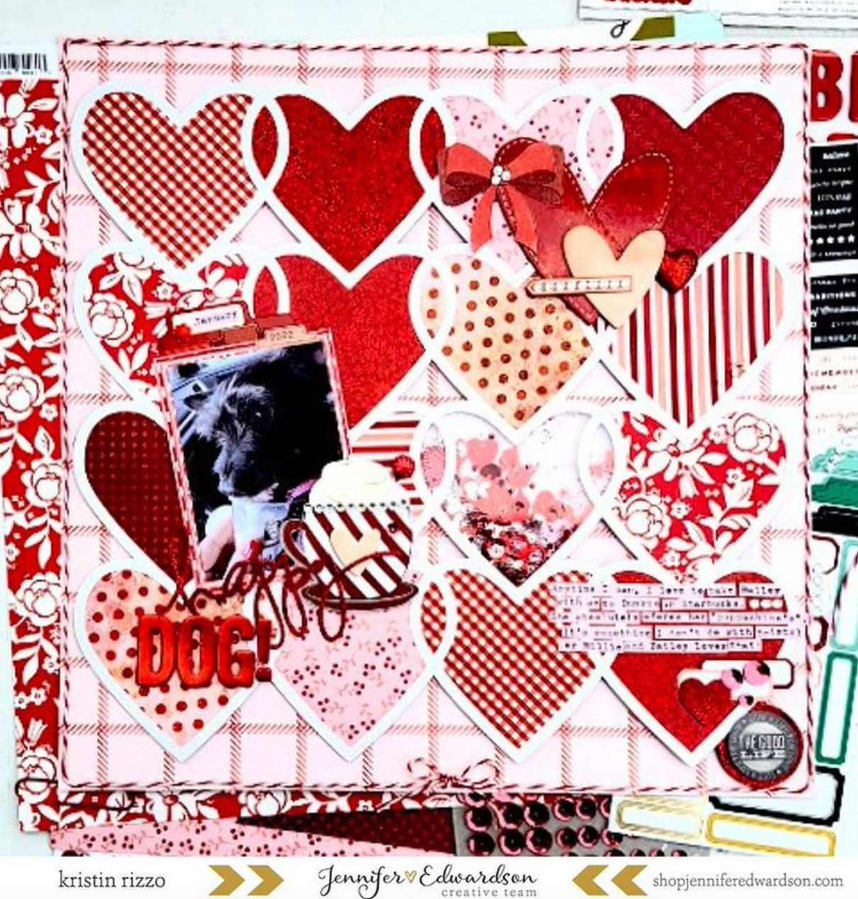 HEARTS BACKGROUND Cut File