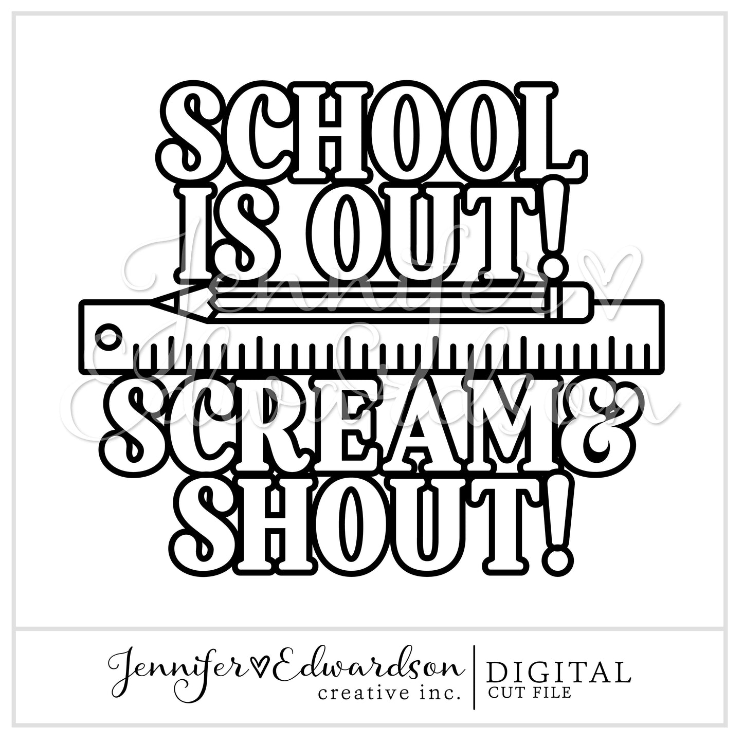 School Is Out Cut File