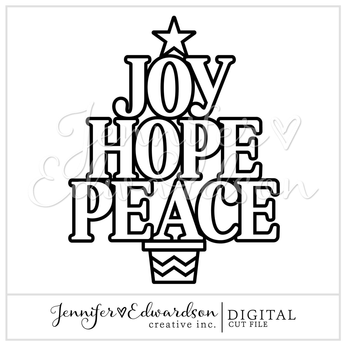 JOY HOPE PEACE Cut File